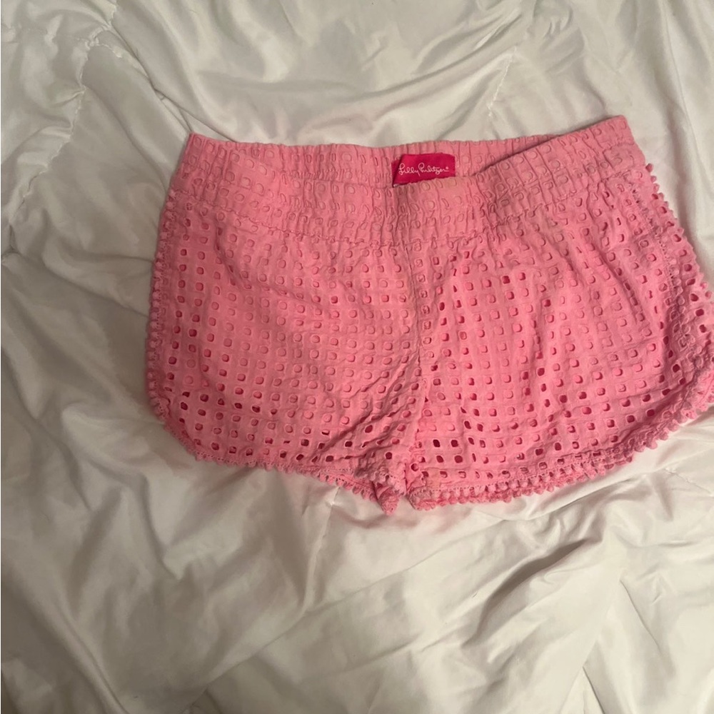 Lilly Pulitzer Pink Lace Shorts